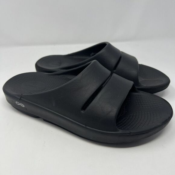 OOFOS Other - Oofos OOahh Men's 8 Women's 10 Black Open Toe Slip-On Lightweight‎ Slide Sandals